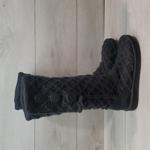 Ugg Australia Women 3066 Tall Button 3 sweater cardi boots shoes sz 7 - Picture 4 of 13